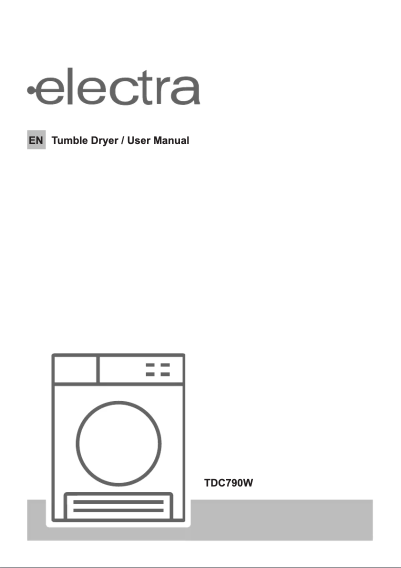 Page n°1 - Manuel utilisateur Electra TDC790W