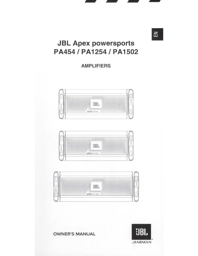 Image de la première page du manuel de l'appareil Apex PA454