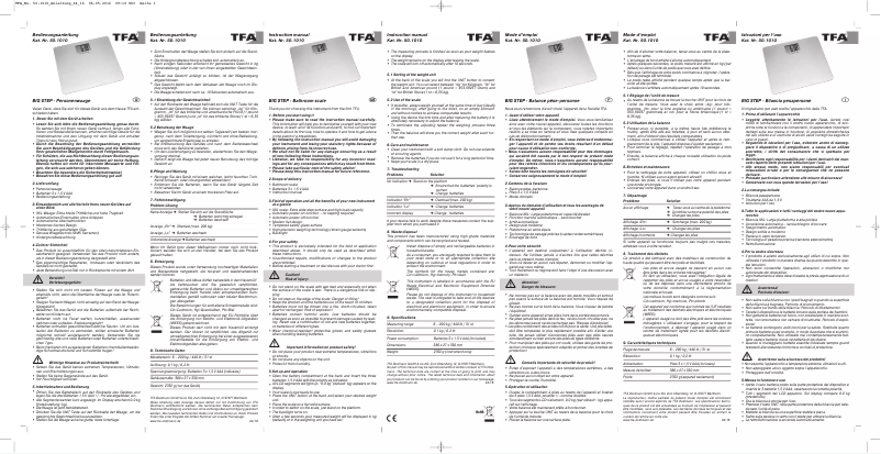 Image de la première page du manuel de l'appareil XXL 50.1010.54
