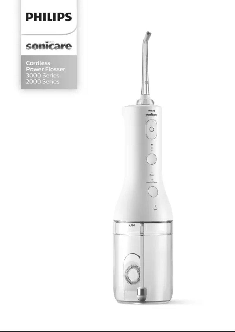 Image de la première page du manuel de l'appareil Sonicare Xtreme HX3806