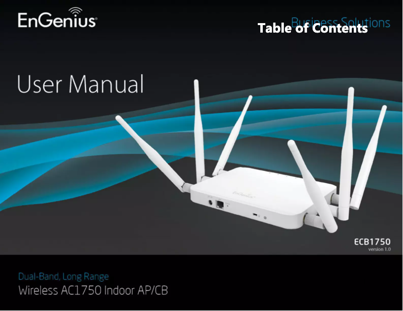 Page 1 de la notice Manuel utilisateur EnGenius ECB1750