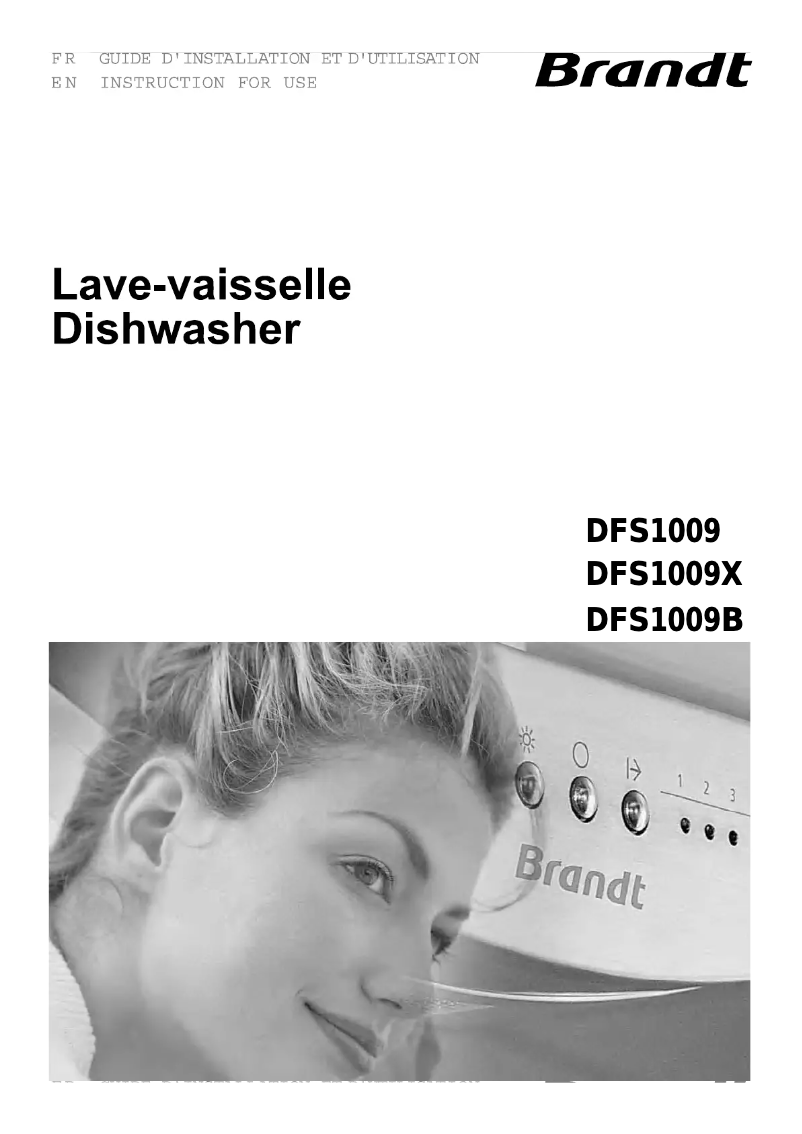 Page 1 de la notice Manuel utilisateur Brandt DFS1009B