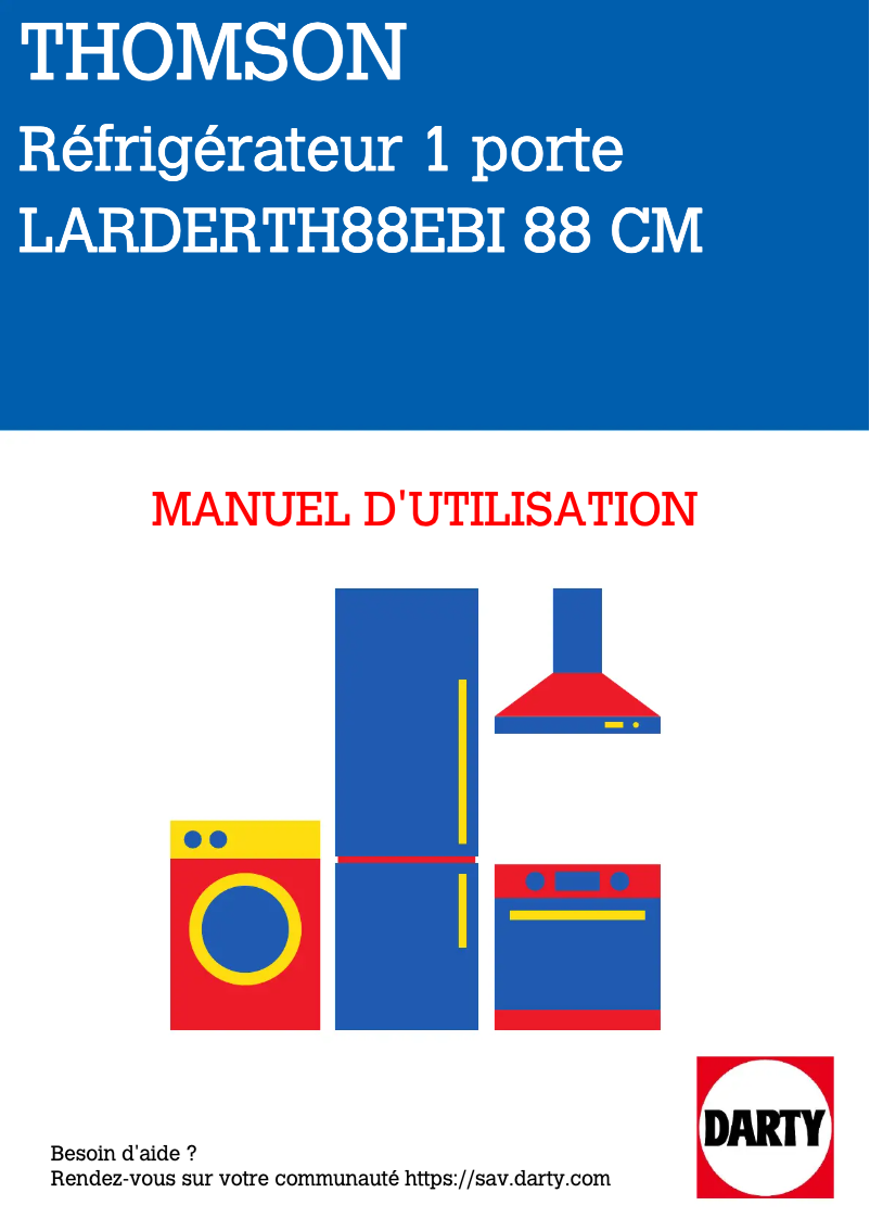 Image de la première page du manuel de l'appareil LARDERTH88EBI