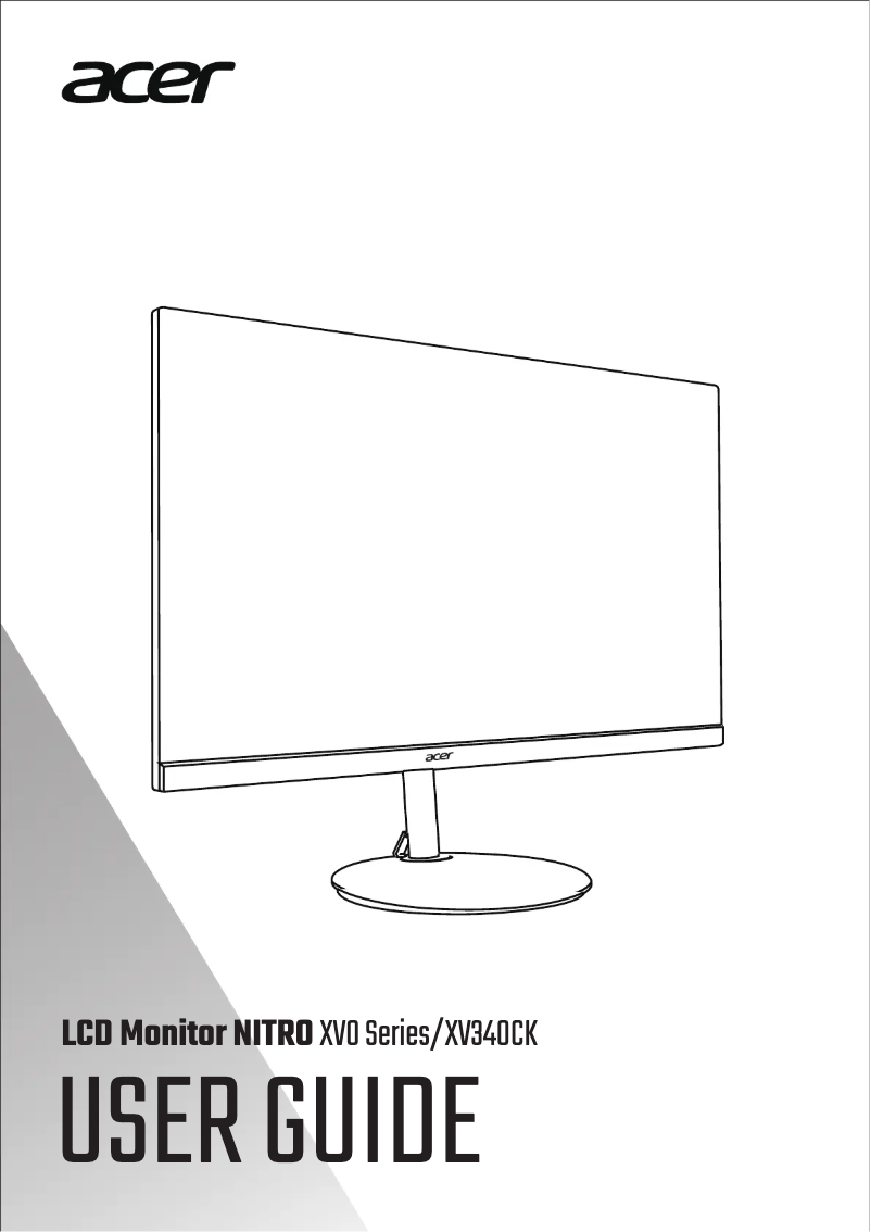 Page n°1 - Guide de démarrage rapide Acer Nitro XV340CK