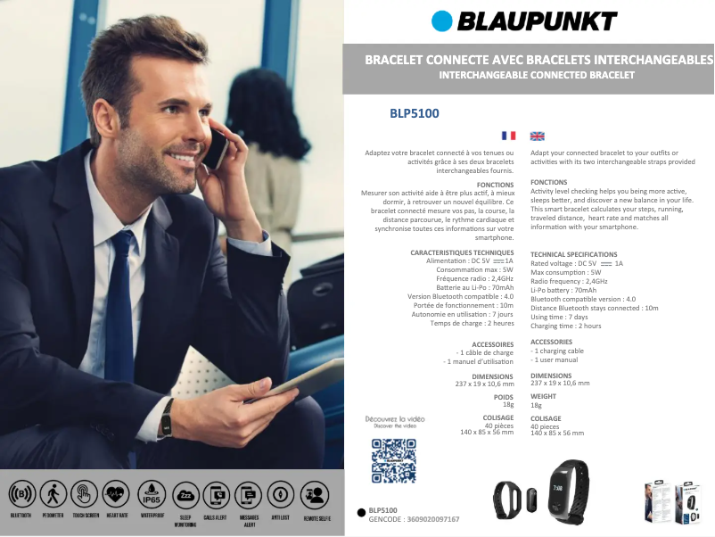 Image de la première page du manuel de l'appareil BLP5100