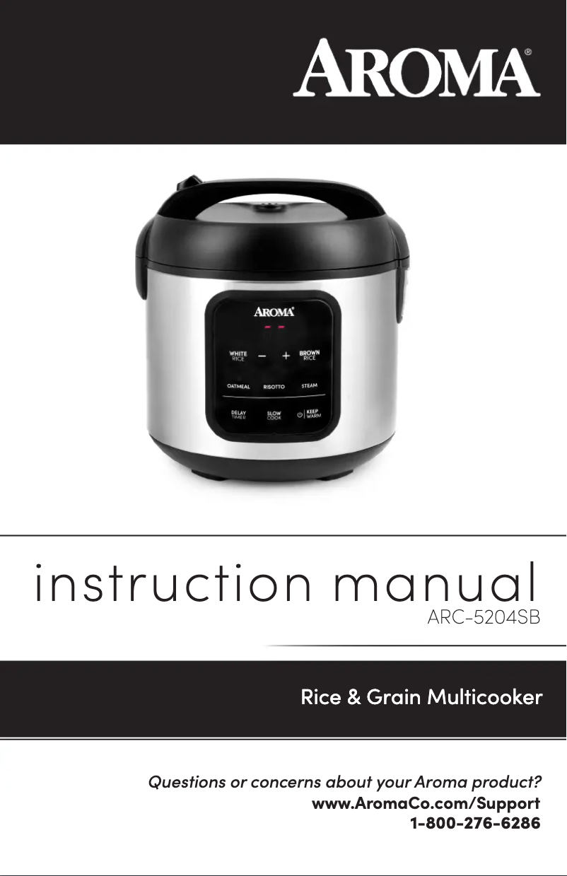 Imagen de la primera página del manual del dispositivo ARC-5204SB