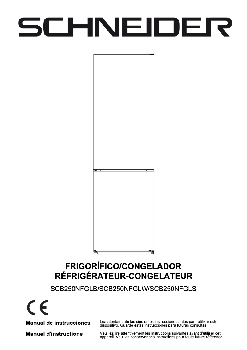 Image de la première page du manuel de l'appareil SCB250NFGLS