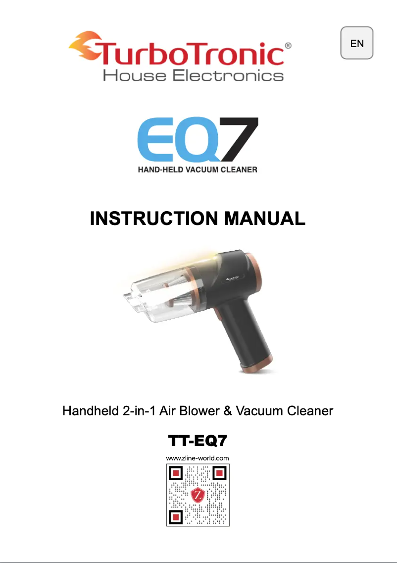 Page n°1 - Manuel utilisateur TurboTronic TT-EQ7