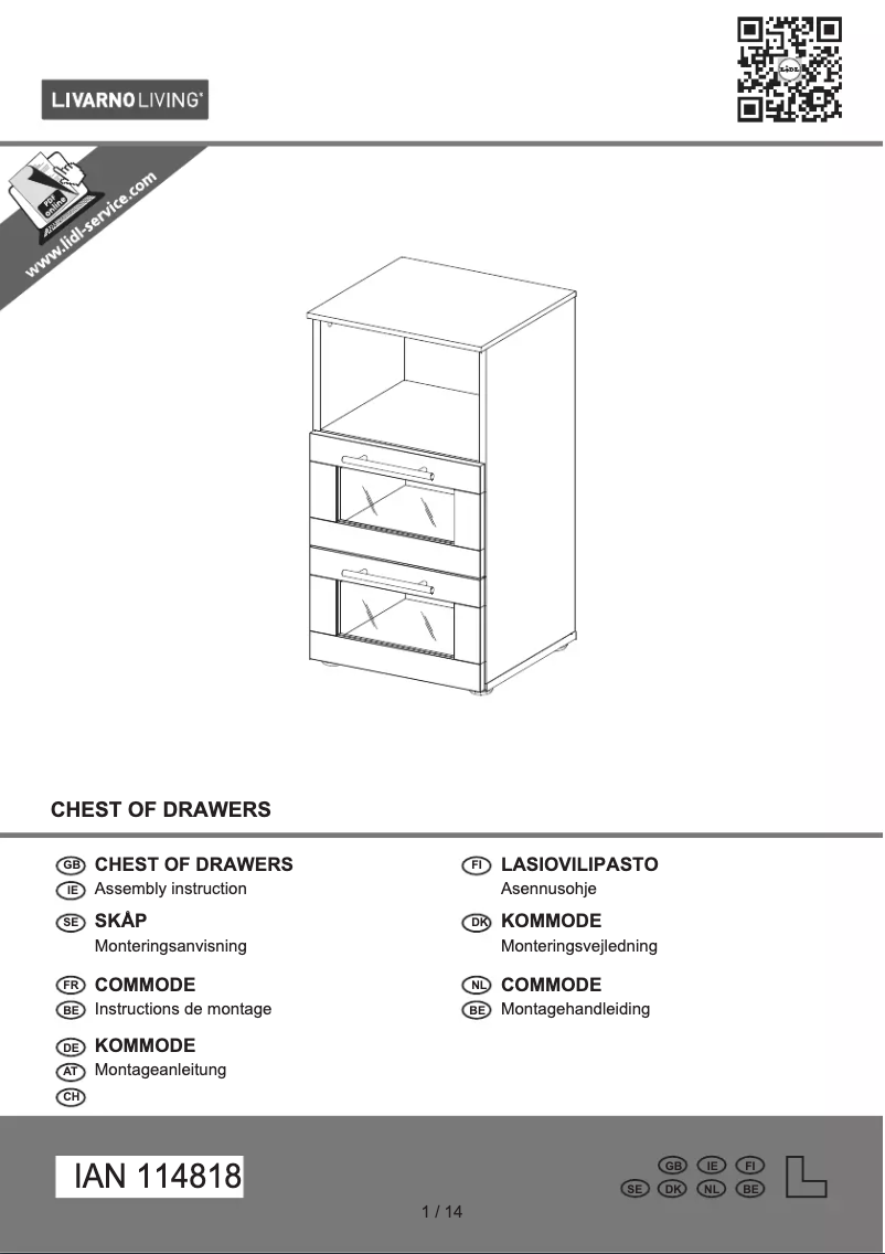Image de la première page du manuel de l'appareil IAN 114818