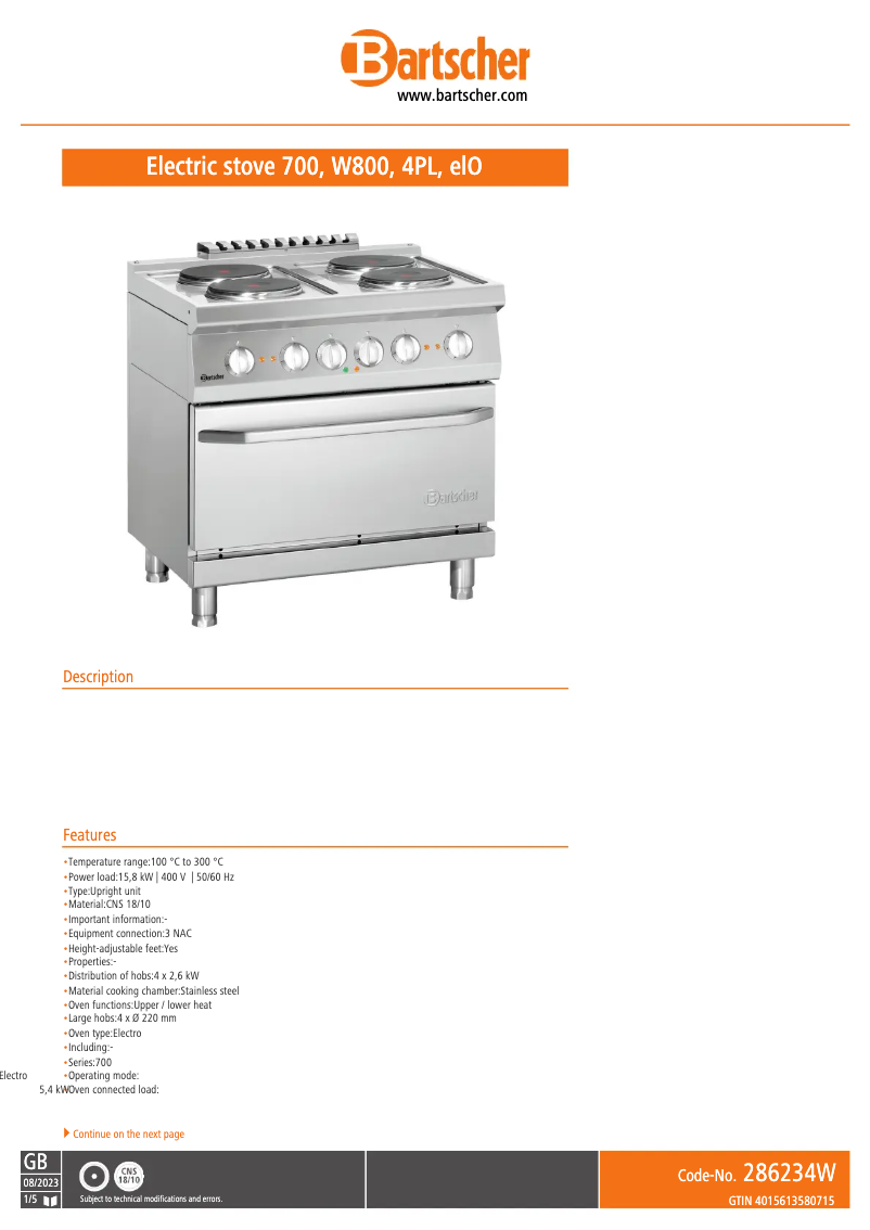 Image de la première page du manuel de l'appareil 286234W