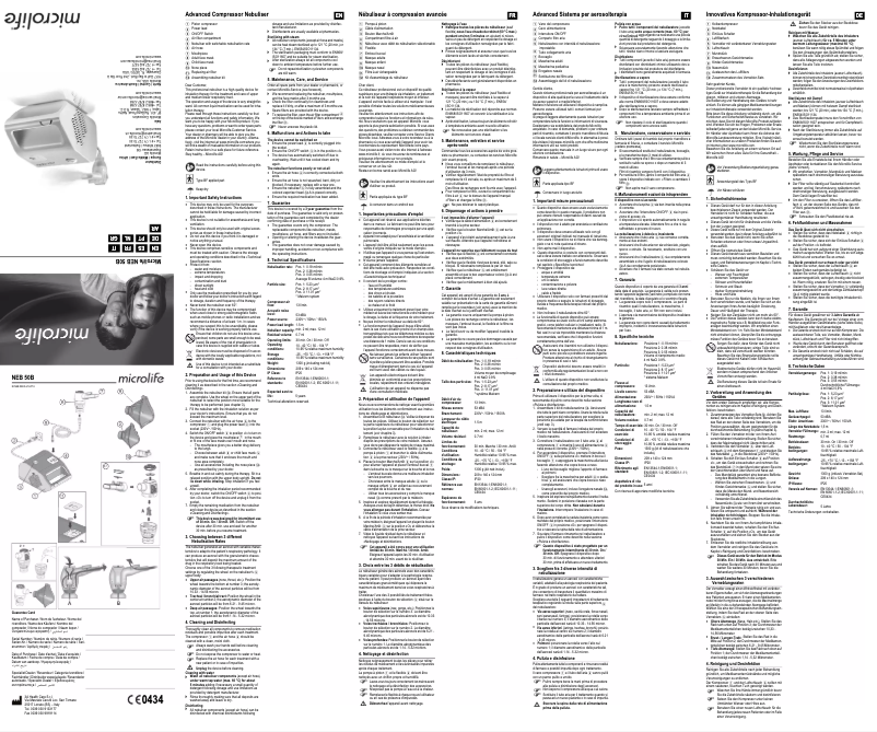 Image de la première page du manuel de l'appareil NEB 50B