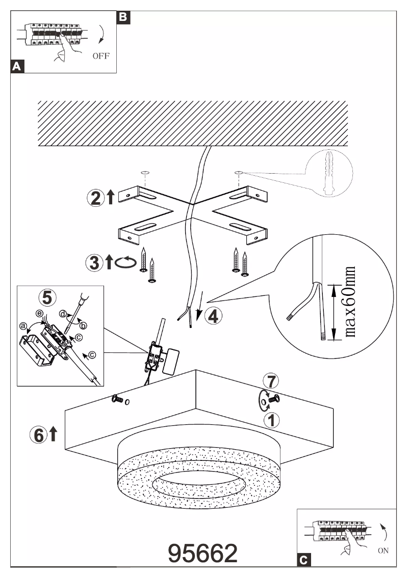 Page n°1 - Manuel utilisateur Eglo Fradelo