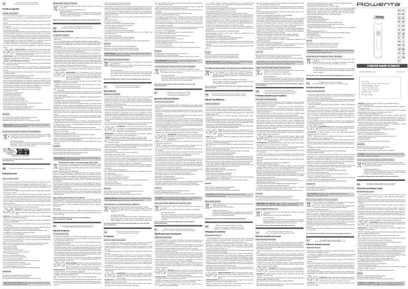 Página 1 del manual Manual de usuario Rowenta TN6200F4