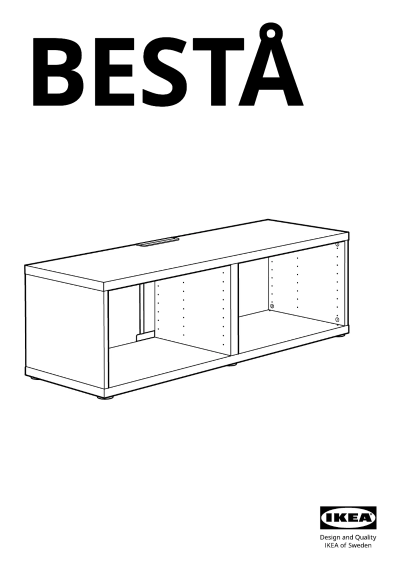Page 1 de la notice Manuel utilisateur Ikea BESTÅ 605.386.15