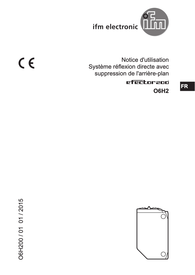 Image de la première page du manuel de l'appareil O6H214