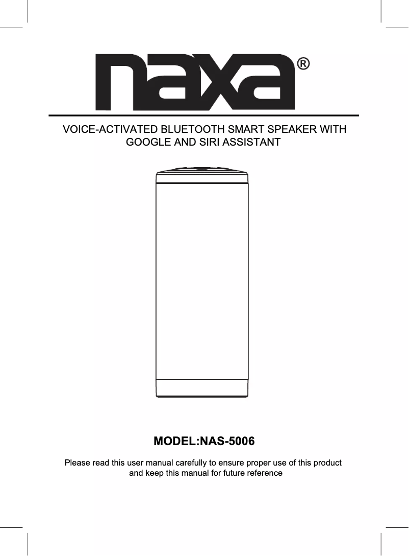 Image de la première page du manuel de l'appareil NAS-5006