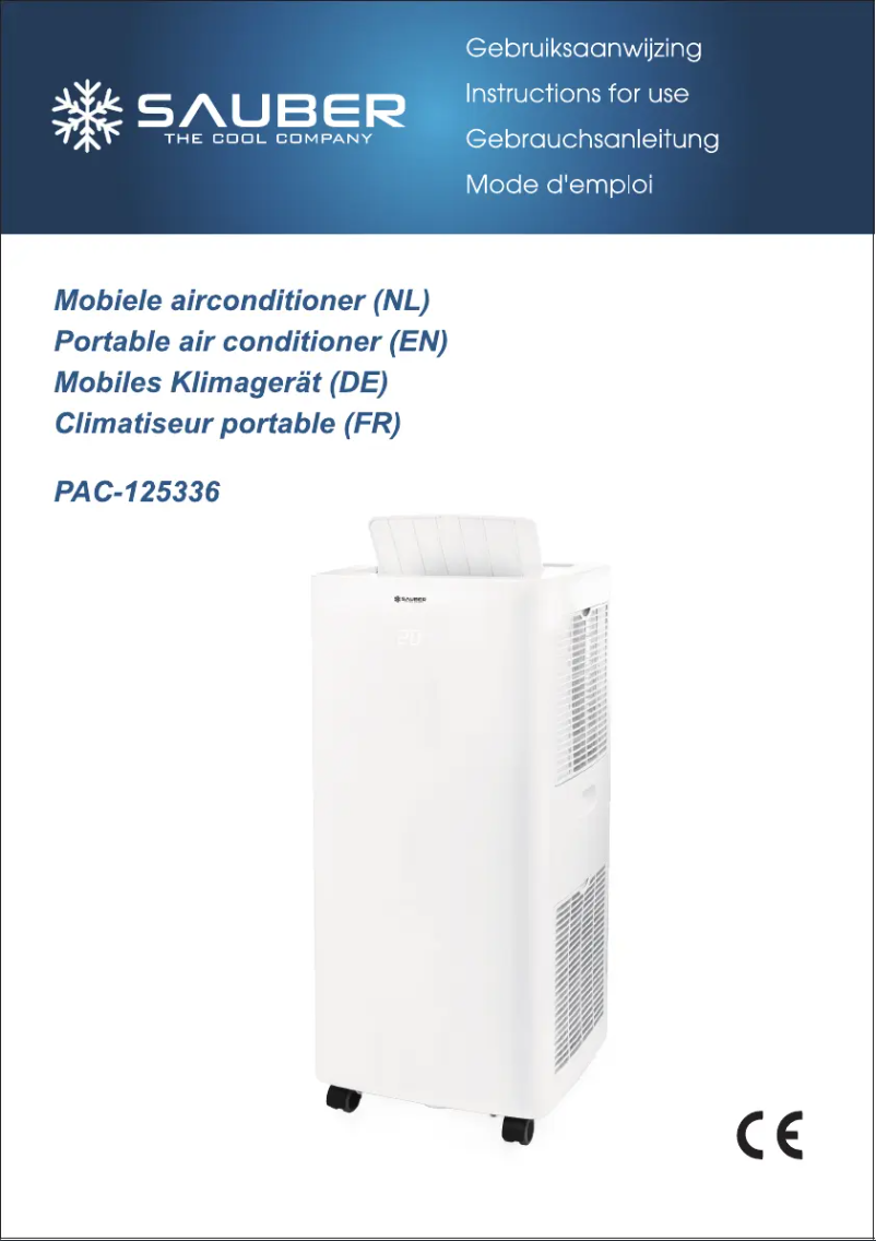 Image de la première page du manuel de l'appareil PAC-125336