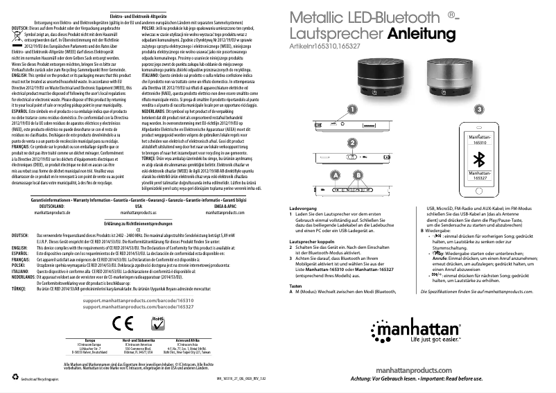 Image de la première page du manuel de l'appareil 165310