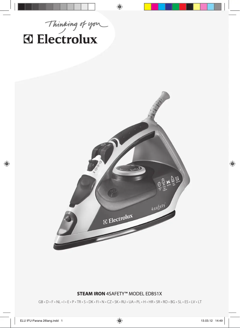 Página 1 del manual Manual de usuario Electrolux 4Safety EDB5130CO
