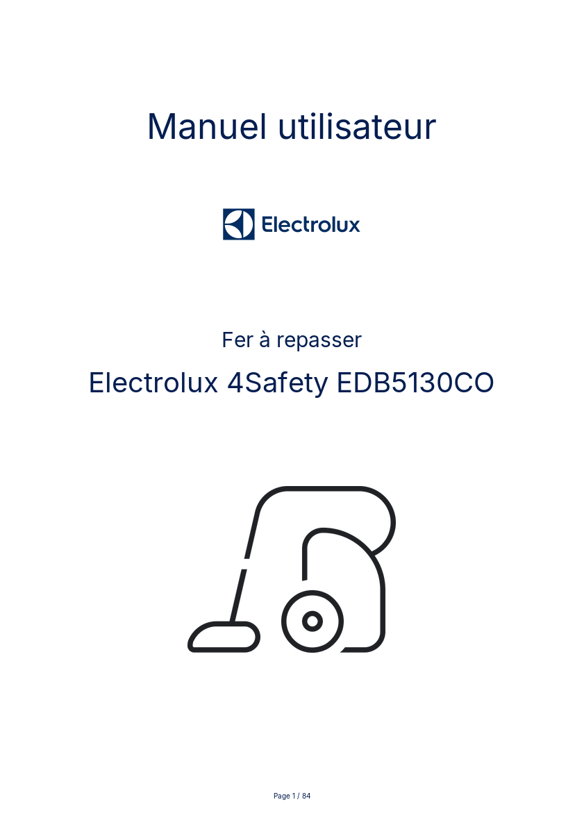 Image de la première page du manuel de l'appareil 4Safety EDB5130CO