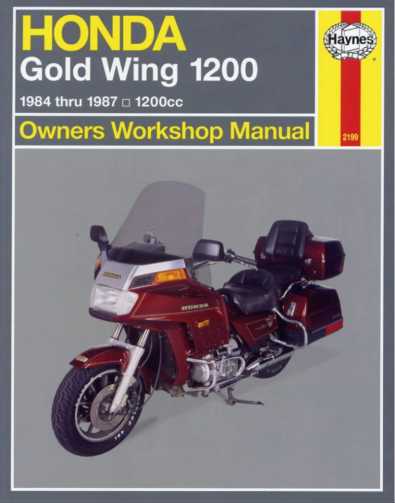 Page n°1 - Manuel utilisateur Honda Gold Wing 1200 (1984)