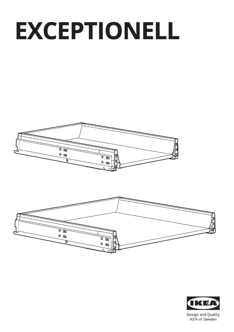 Page 1 de la notice Manuel utilisateur Ikea EXCEPTIONELL 004.478.16