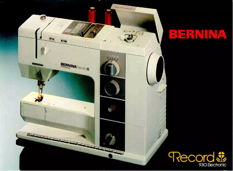 Page n°1 - Manuel utilisateur Bernina Record 930