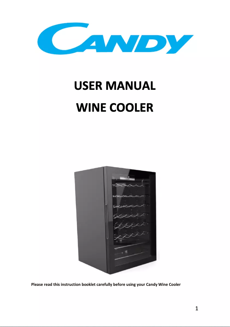 Page n°1 - Manuel utilisateur Candy CWC 150 MHF