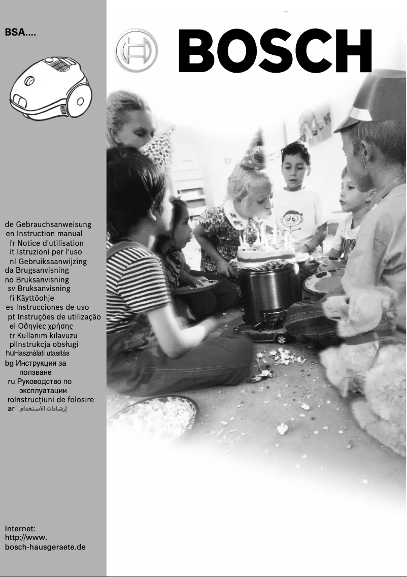 Page n°1 - Manuel utilisateur Bosch Sphera 10 BSA 1000