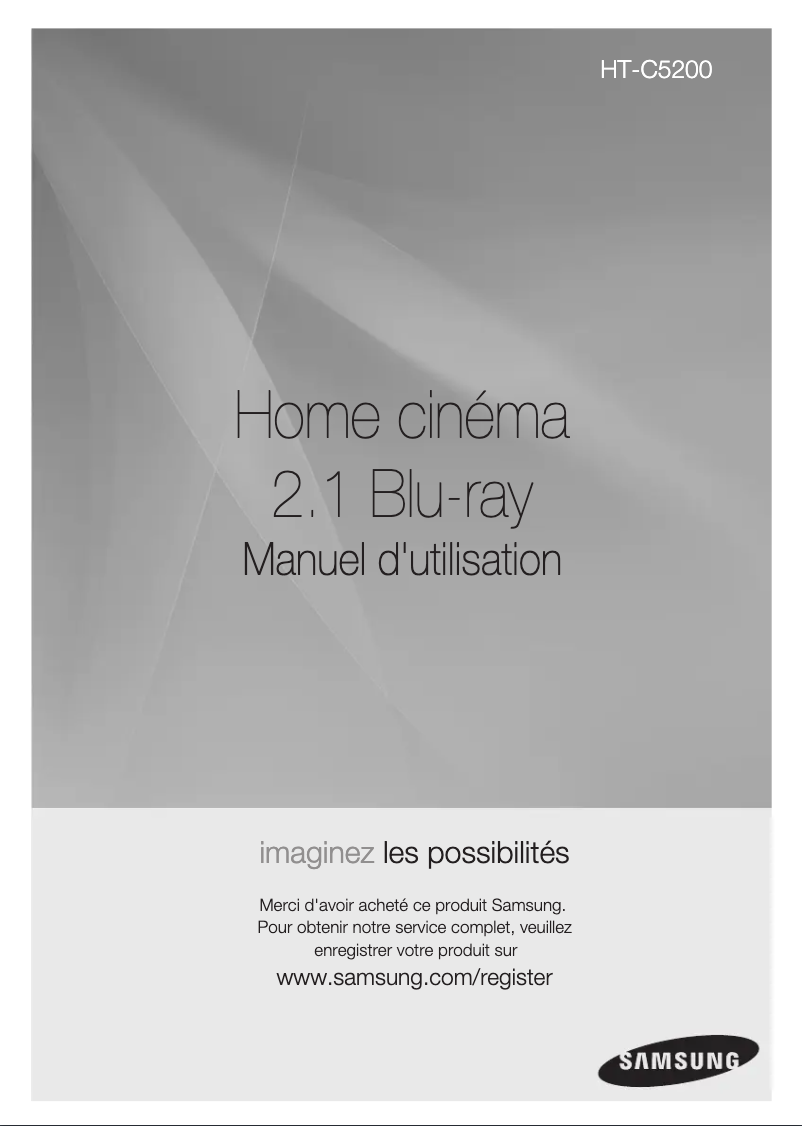 Page n°1 - Manuel utilisateur Samsung HT-C5200
