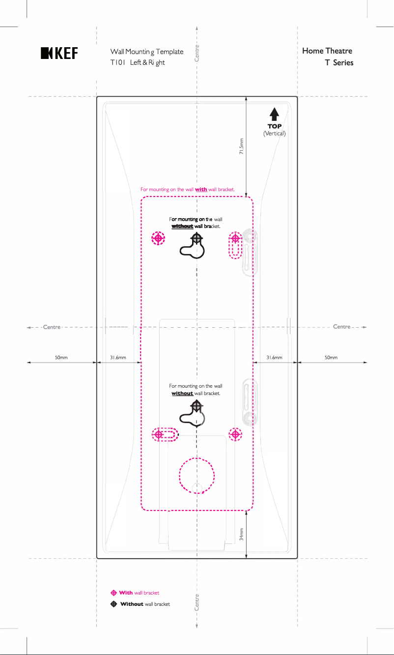 Página 1 del manual Guía de instalación KEF T305