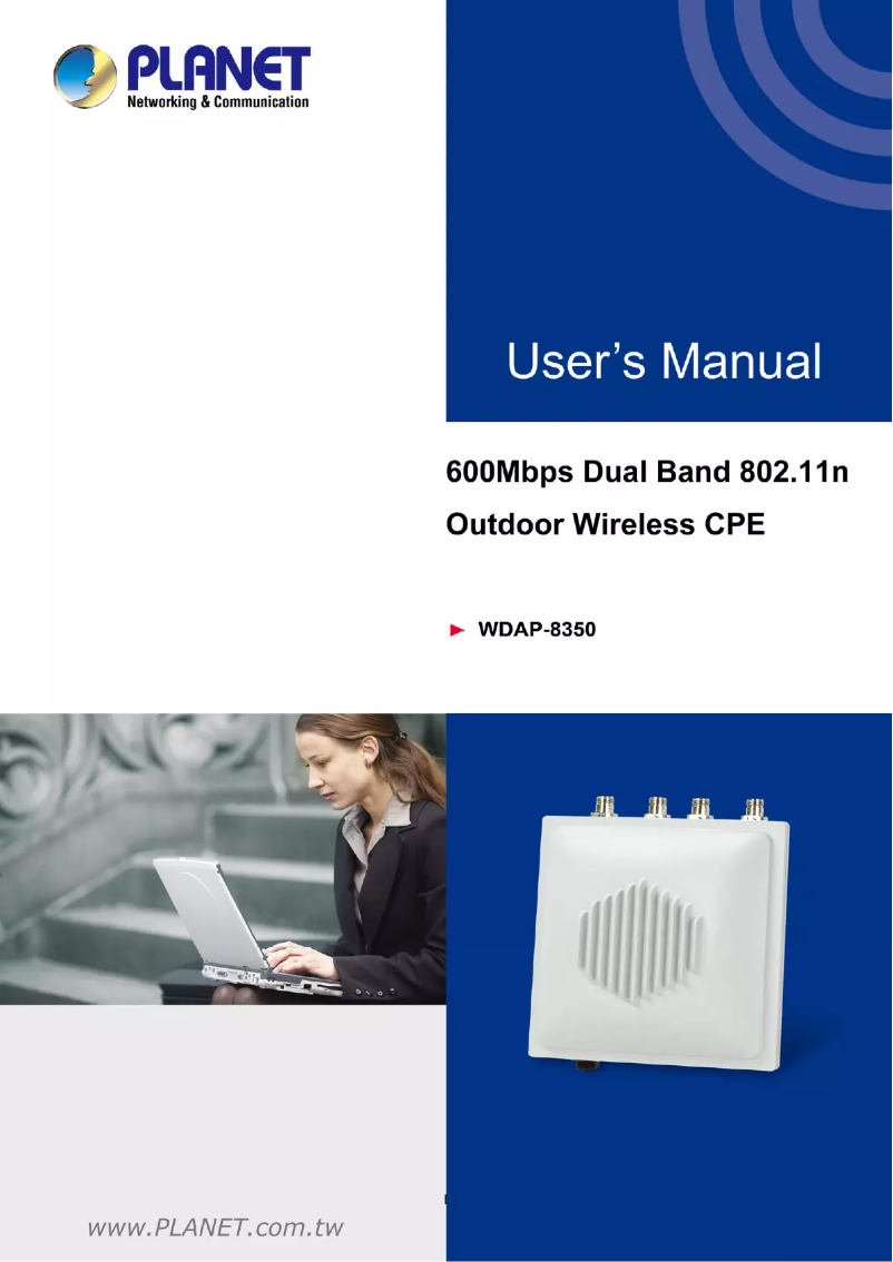 Image de la première page du manuel de l'appareil WDAP-8350