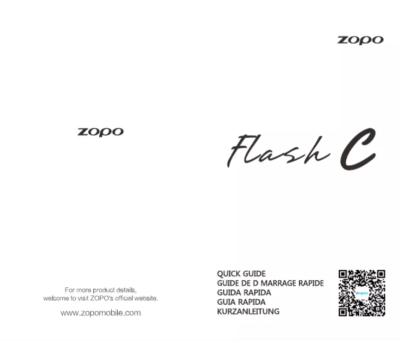 Image de la première page du manuel de l'appareil Flash C