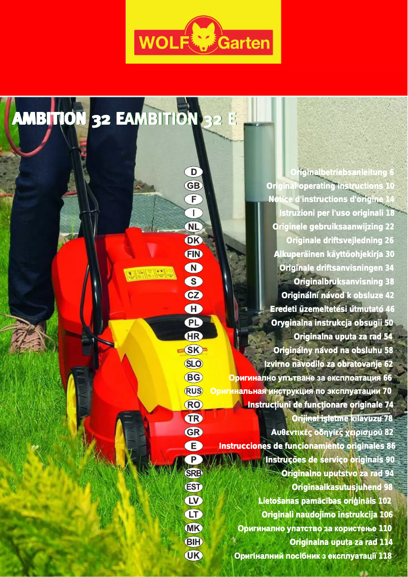 Image de la première page du manuel de l'appareil Ambition 32 E