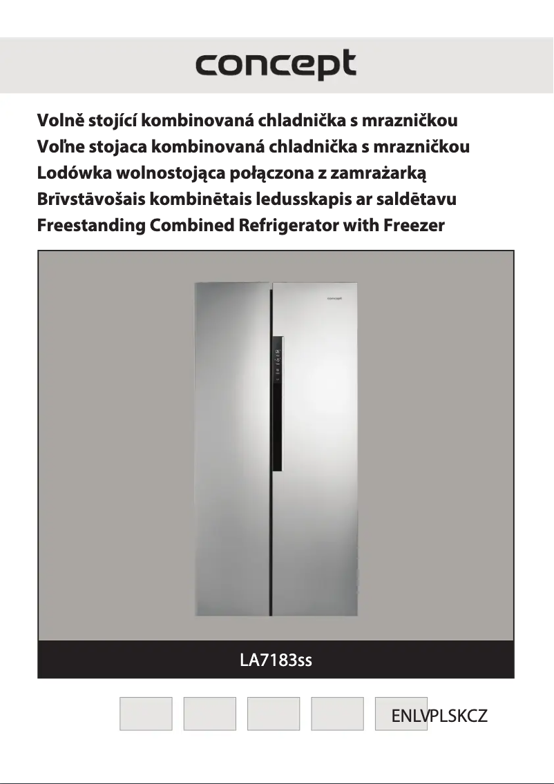 Page n°1 - Manuel utilisateur Concept LA7183SS