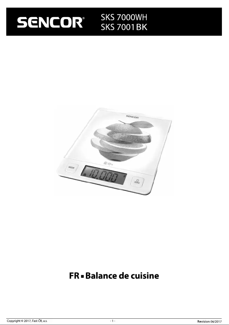 Imagen de la primera página del manual del dispositivo SKS 7000WH