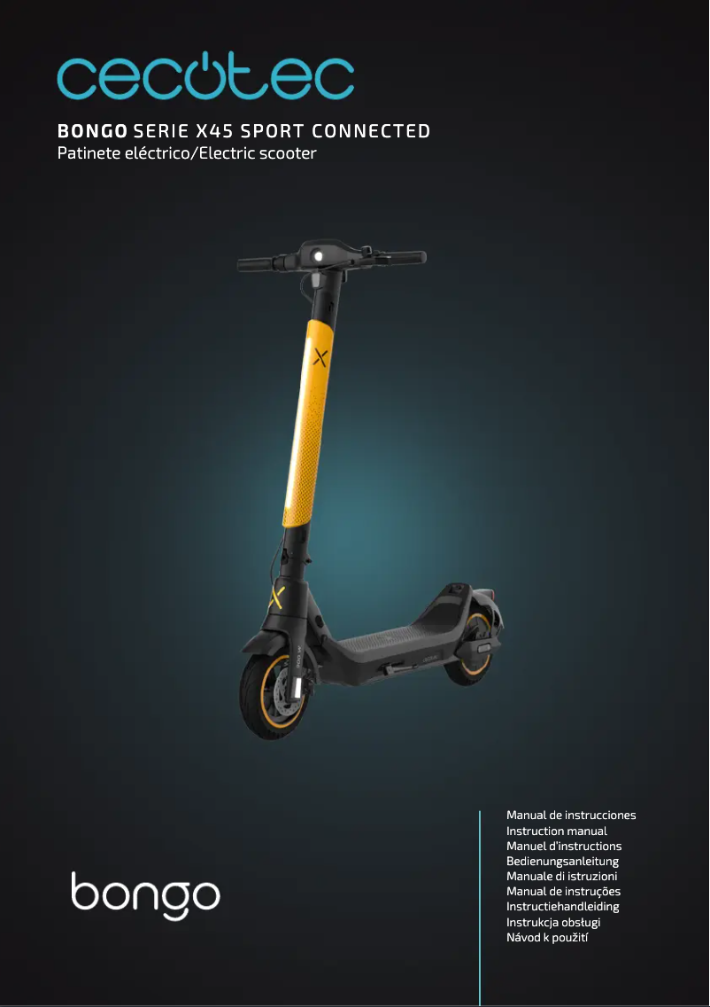 Page 1 de la notice Manuel utilisateur Cecotec Bongo Serie X45 Sport Connected