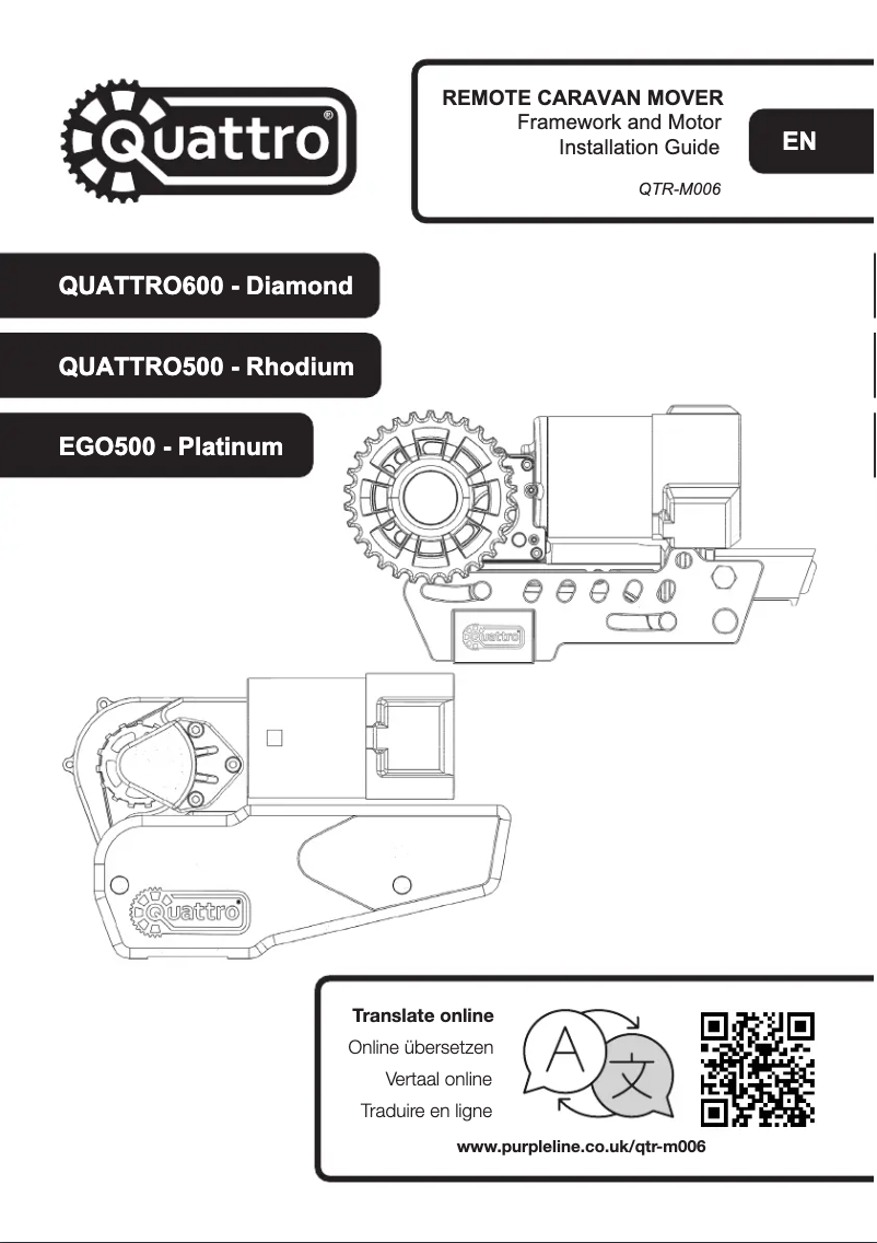 Page n°1 - Manuel utilisateur Purpleline QUATTRO600