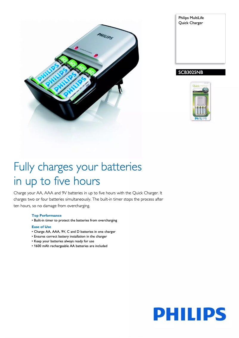 Page n°1 - Brochure Philips MultiLife SCB3025NB