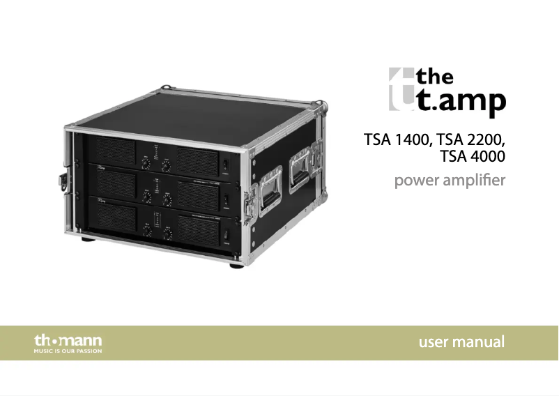 Image de la première page du manuel de l'appareil TSA 2200