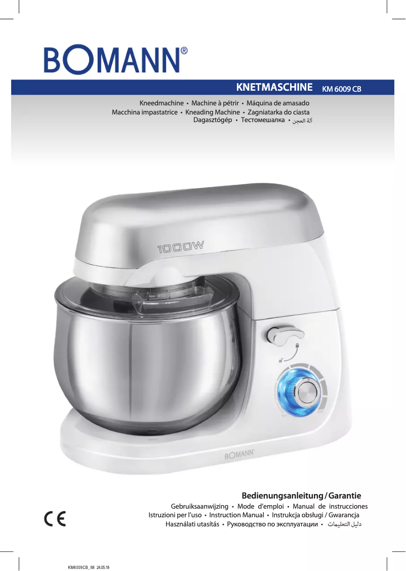 Image de la première page du manuel de l'appareil KM 6009 CB