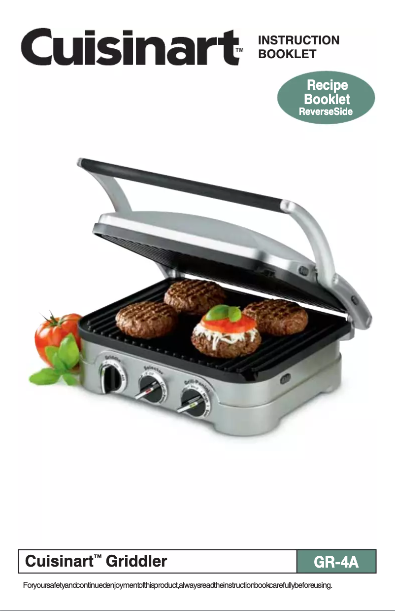 Image de la première page du manuel de l'appareil GR-4A