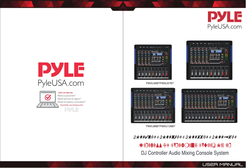 Page 1 de la notice Manuel utilisateur Pyle PMXU88BT