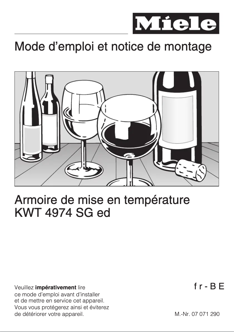Page n°1 - Manuel utilisateur Miele KWT 4974 SG ED