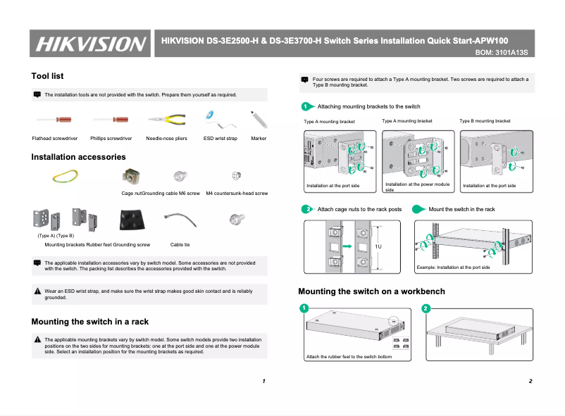 Page 1 de la notice Manuel utilisateur Hikvision DS-3E-PWR150D-H
