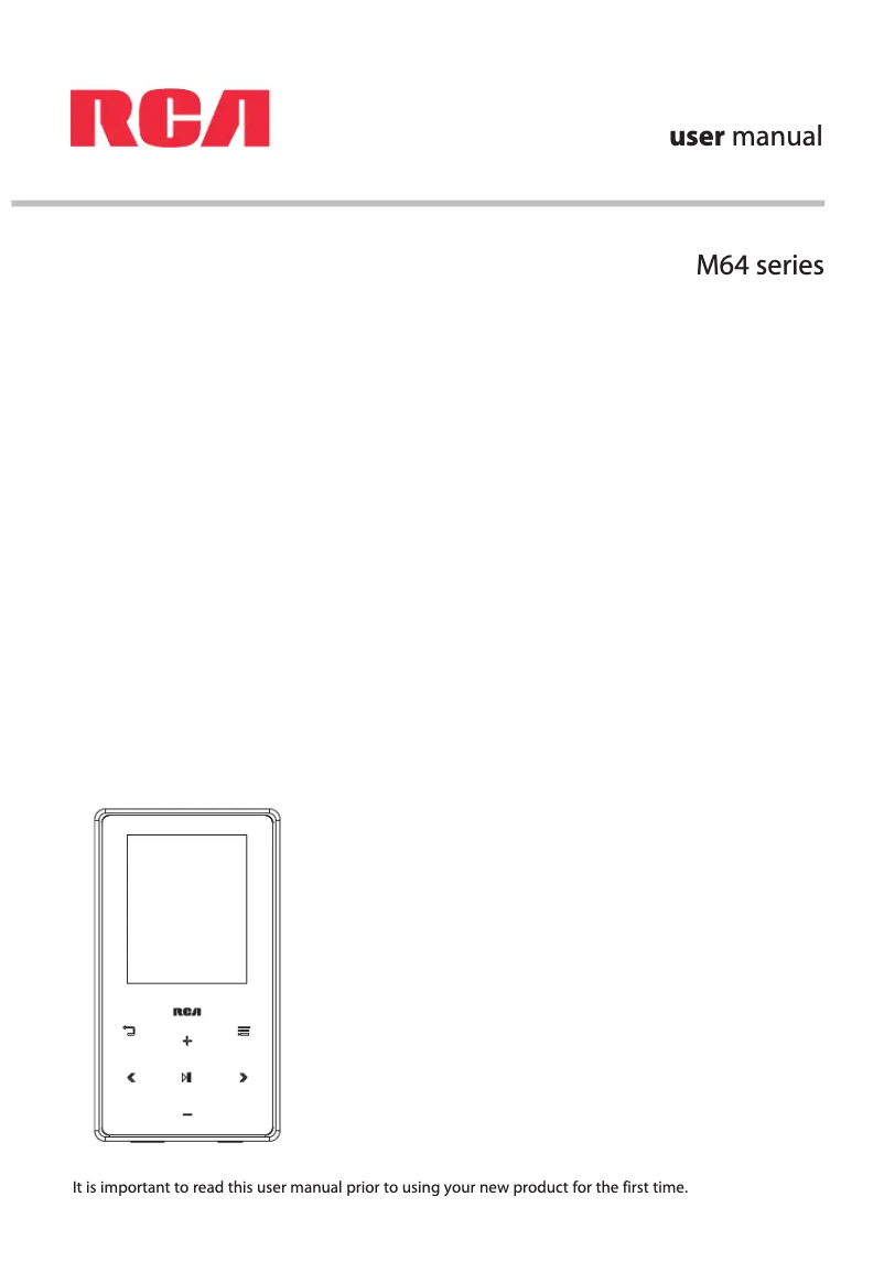 Page n°1 - Manuel utilisateur RCA Opal M6408