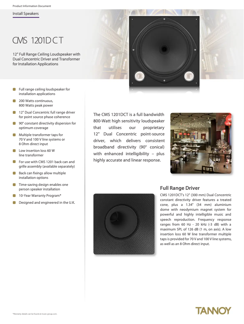 Image de la première page du manuel de l'appareil CMS 1201DCT