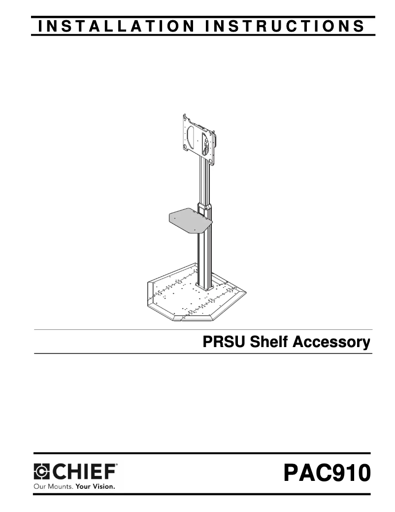 Page n°1 - Manuel utilisateur Chief PAC910