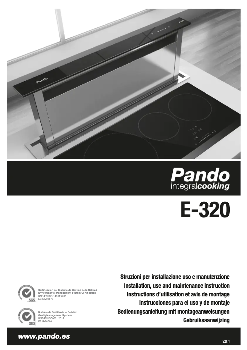 Page 1 de la notice Manuel utilisateur Pando E-320