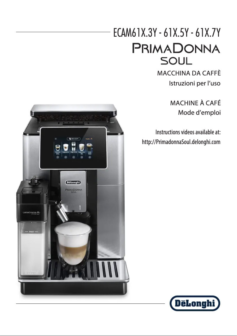 Page n°1 - Manuel utilisateur DeLonghi Magnifica Evo ECAM290.81.TB
